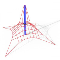 Канатный комплекс для игровой площадки